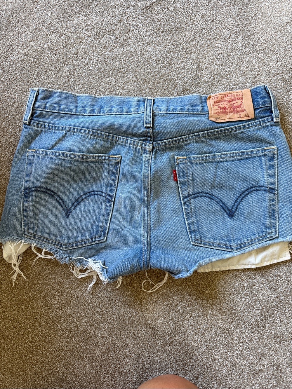 Levi's Women's Light Wash Denim Cutoff Shorts vintage 501 jean shorts